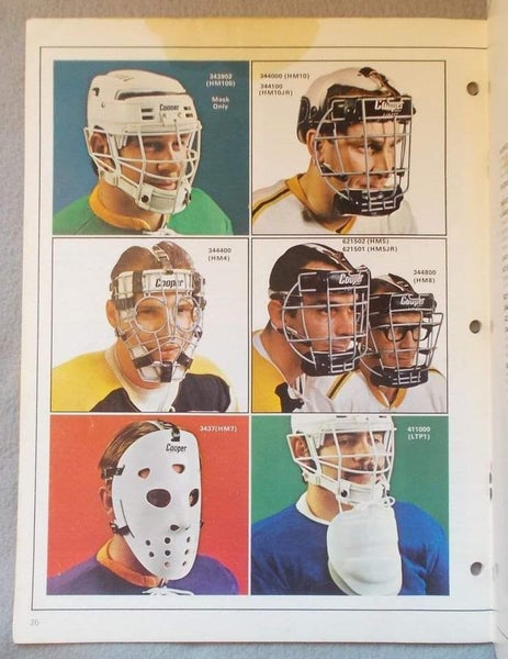 Vintage - vintage replica fiberglass hockey goalie masks