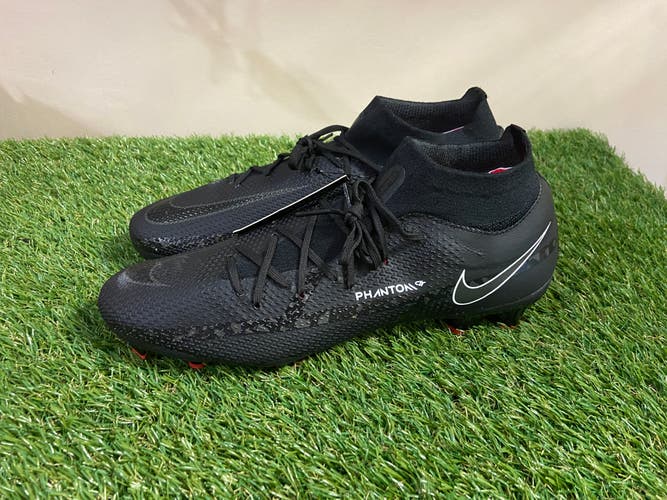 Nike Phantom GT2 Pro DF FG Soccer Cleats Black/Grey/Red DC0759-001 Mens 10.5 NEW