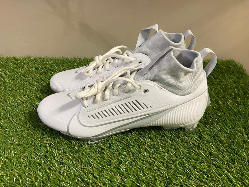 Nike Vapor Edge Pro 360 2 Football Cleats White Silver Men\'s Size 9 DA5456-100 NEW Nike Vapor Edge Pro 360 2 White/Silver Football Cleats  main image 4