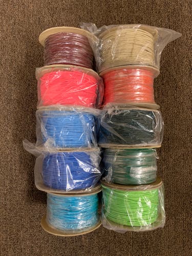 (10) New Jimalax 100yd Crosslace Spools