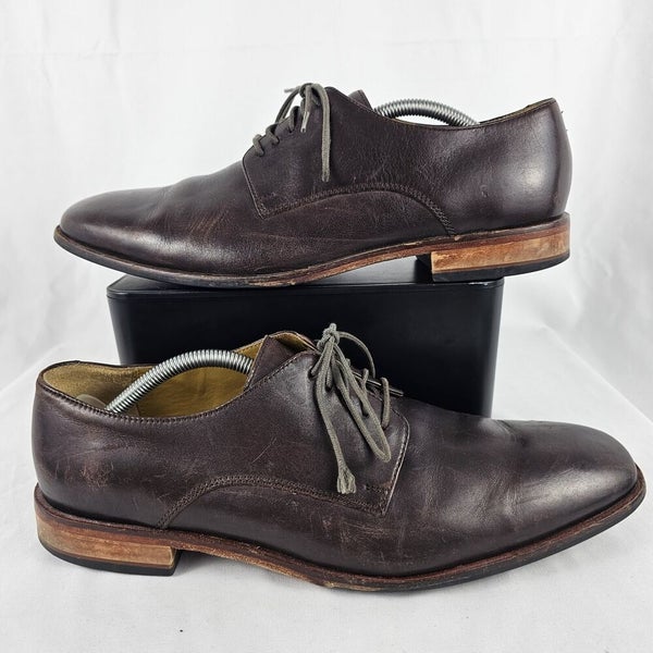 Saks Fifth Avenue By Cole Haan Brown Leather Oxford Dress Shoes