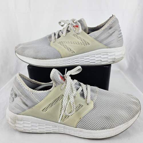 Men's New Balance Fresh Foam Cruz MCRUZRW2 Grey White Mesh Running Shoes Size 13