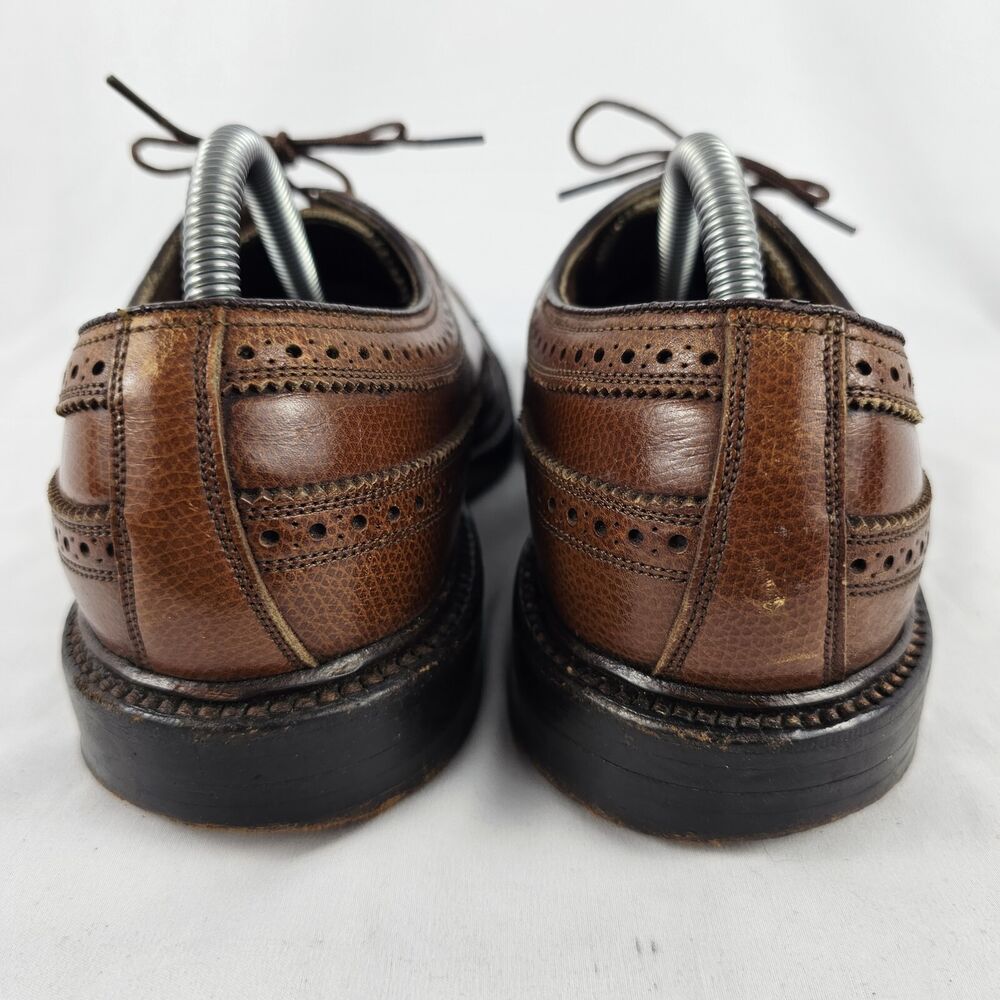 Florsheim Royal Imperial Kenmoor Longwing Mens 8 D Brown V-Cleat Pebble Grain Florsheim Royal Imperial Kenmoor Longwing Mens 10C Brown V  main image 4