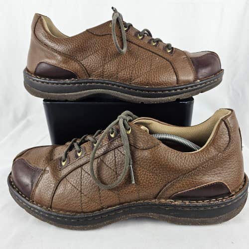 PW Minor Lisbon Two Tone Deep Brown Men’s 11.5 Wide Leather Comfort Oxford Shoes