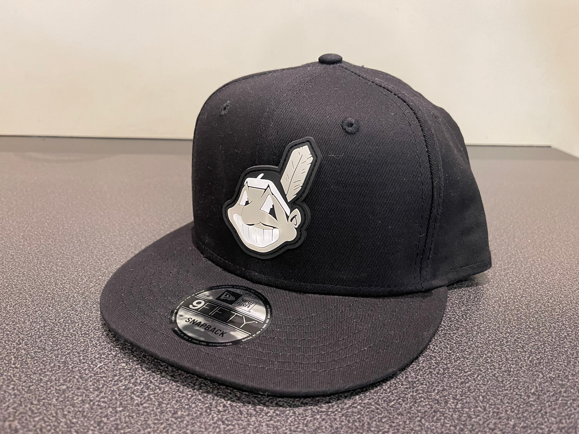 Custom Cleveland Indians Chief Wahoo 59Fifty Fitted cap with White