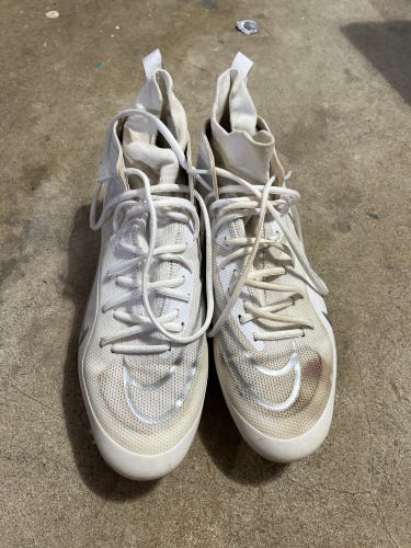 White Used Size 11.5 (Women's 12.5) Nike Alpha Huarache 8 Elite