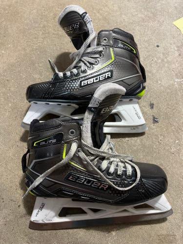 Used Bauer Regular Width Size 7.5 Elite Hockey Goalie Skates