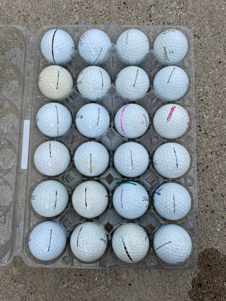 Used Titleist 24 Pack (2 Dozen) Pro V1x Balls