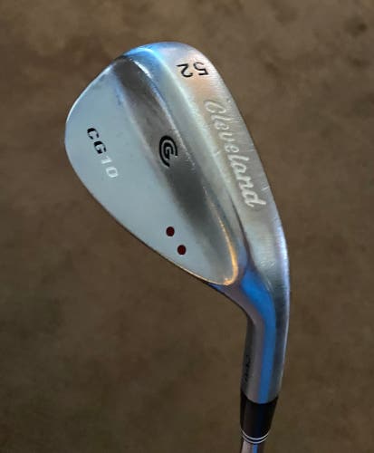 Used Men's Cleveland Right Handed CG10 Wedge Regular Flex 52 Degree Steel Shaft