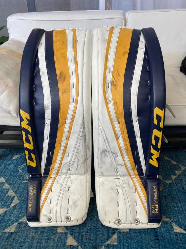Used CCM PREMIER R1.9 36" +1" Goalie Leg Pads
