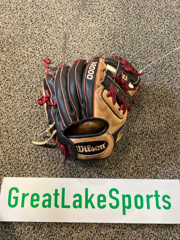 Wilson A2000 PF89 11.5 Pedroia fit Baseball Glove - Right Hand Throw -  Saddle Tan/Blonde - Temple's Sporting Goods