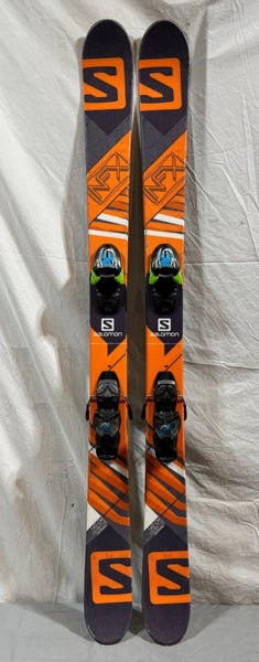 Salomon NFX 140cm 122-85-112 Twin-Tip Youth Skis Marker DIN Bindings TUNED |