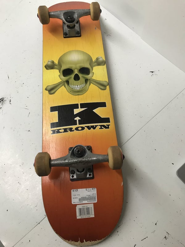 Used Krown Skull 7 1 2" Complete Skateboards