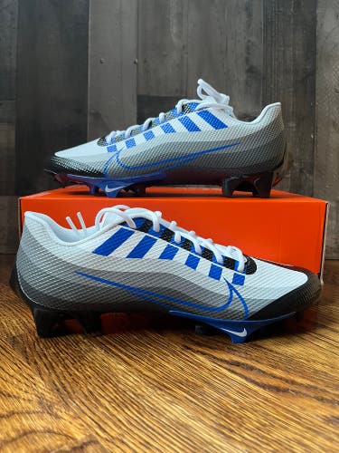 Nike Vapor Edge Speed 360 Football Cleats White/Black/Blue DQ5110-041 Size 11