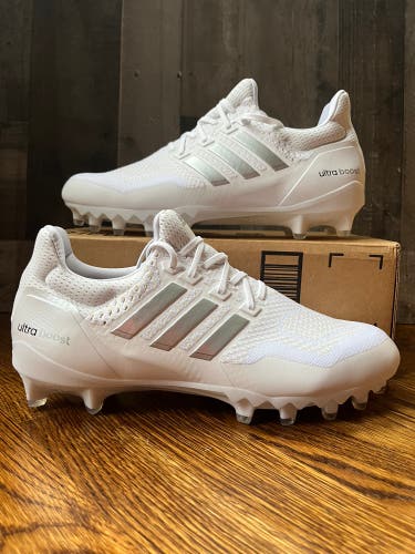 Adidas UltraBoost PE Football Cleats White/Gray Silver HP8836 Mens Sz 13 Rare