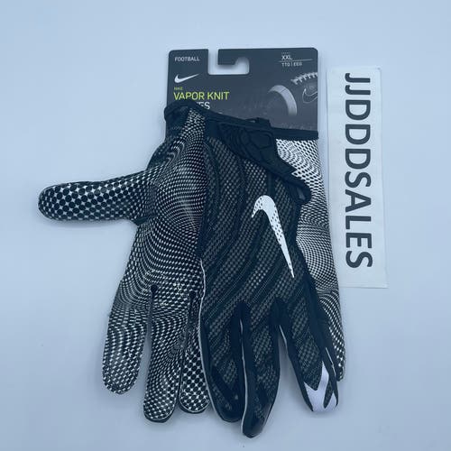 Nike Vapor Knit Receiver Football Gloves Magnigrip Black White CJ9343-091 Men’s Sz 2XL