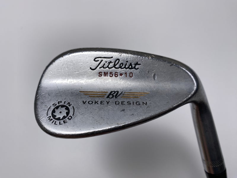 Titleist Vokey Spin Milled 56* 10 True Temper Dynamic Gold Wedge Steel Mens RH