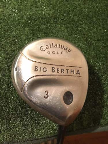 Callaway Ladies Big Bertha 3 Wood Graphite 55g Gems Shafts