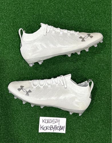 Under Armour Spotlight Lux MC Football Cleats White 30223959 101 Mens size 13.5