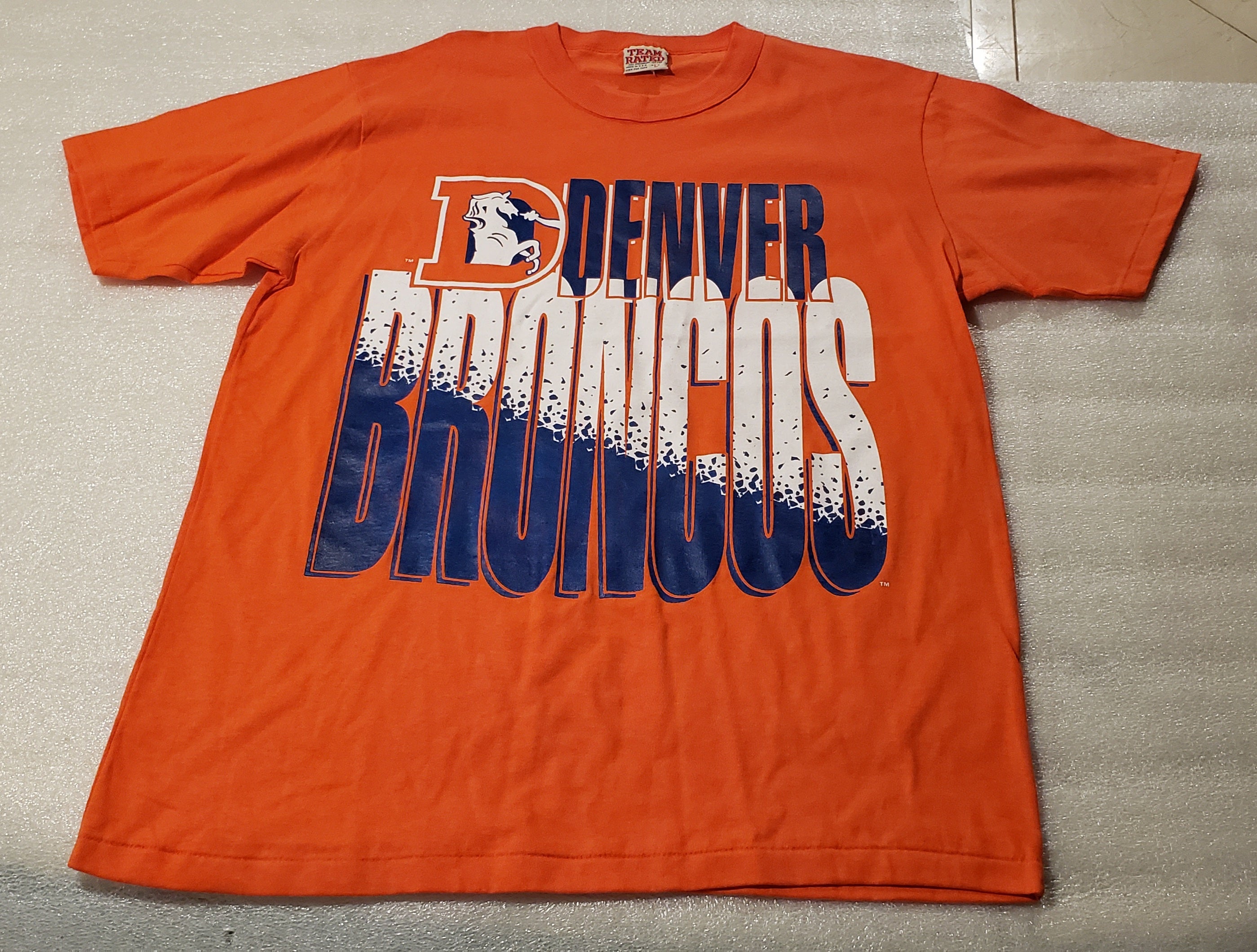 Denver Broncos: Colorful 90s Throwback Tee (Thrifted) – One-Off