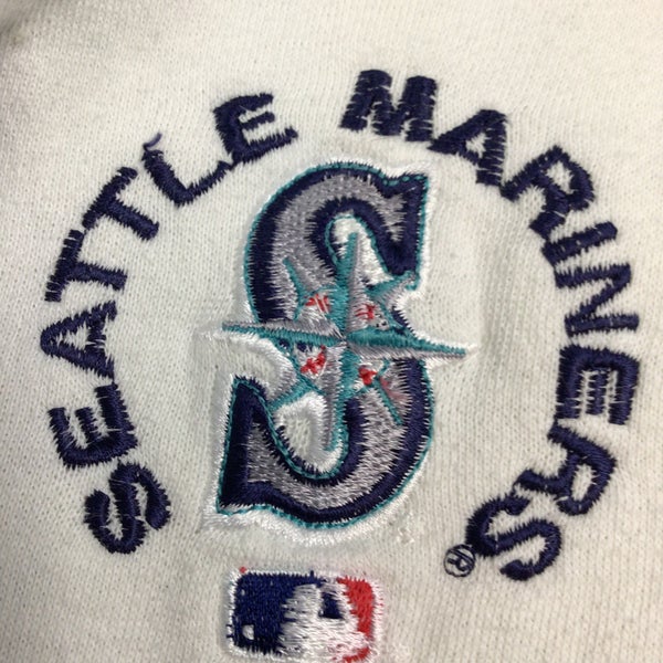 Seattle Mariners Stitches Pullover Crew Neck Sweatshirt - Navy