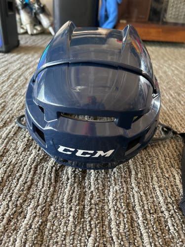 Navy CCM Vector V08 Pro Stock Helmet - Buffalo Sabres