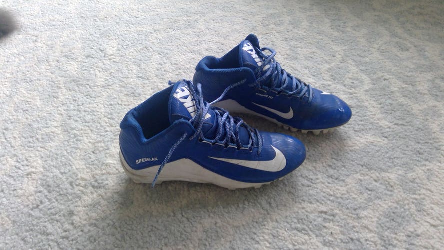 Nike Speedlax Used Men's Size 8.0 (Women's 9.0) Blue Molded Cleats Mid Top