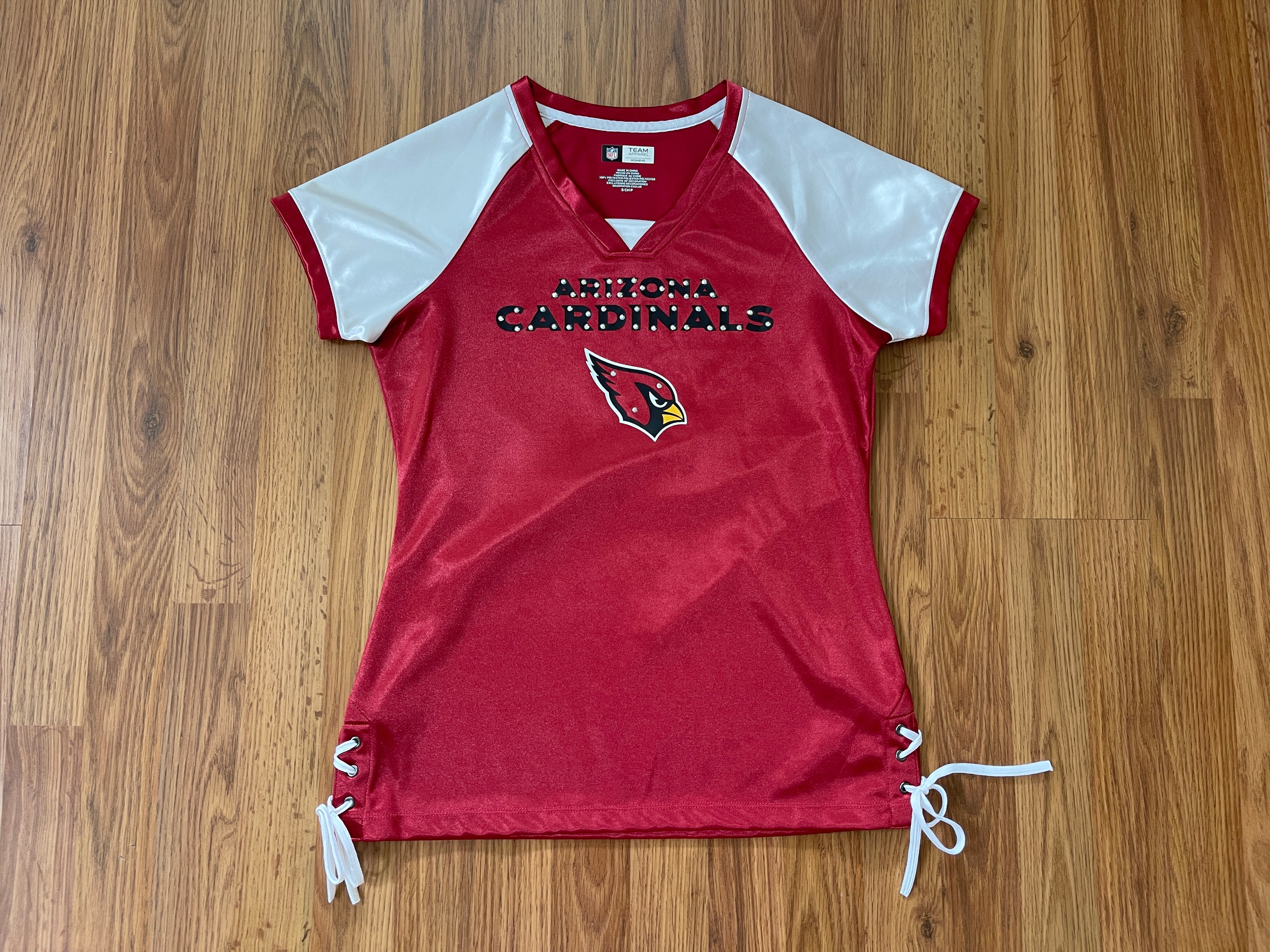Arizona Cardinals NFL FOOTBALL SUPER AWESOME Women's Cut Size Small Jersey  Shirt