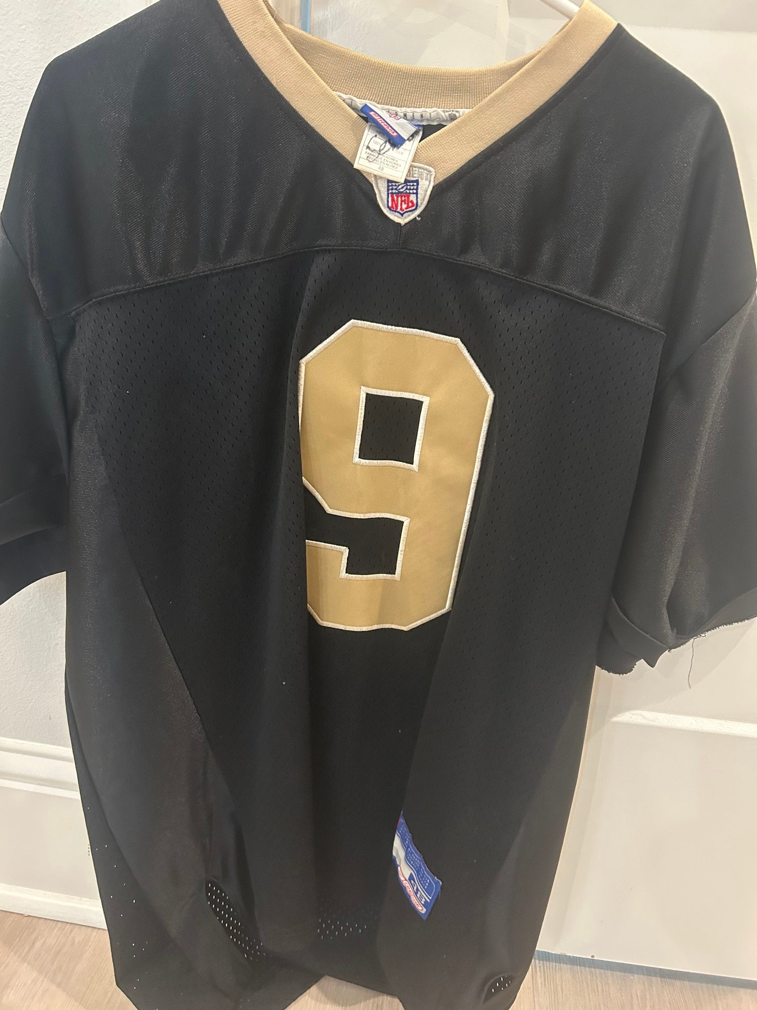 Reebok NFL New Orleans Saints #9 Drew Brees Jersey White Super Bowl XLIV 48  sewn