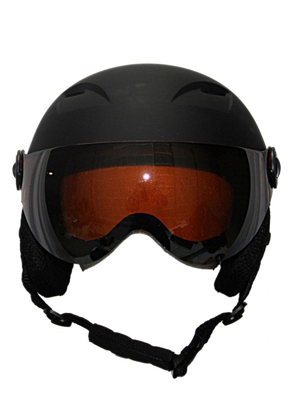 Snowboard Helmet with Integrated Goggles Shield Ski Snow Helmets visor black Xlarge NEW