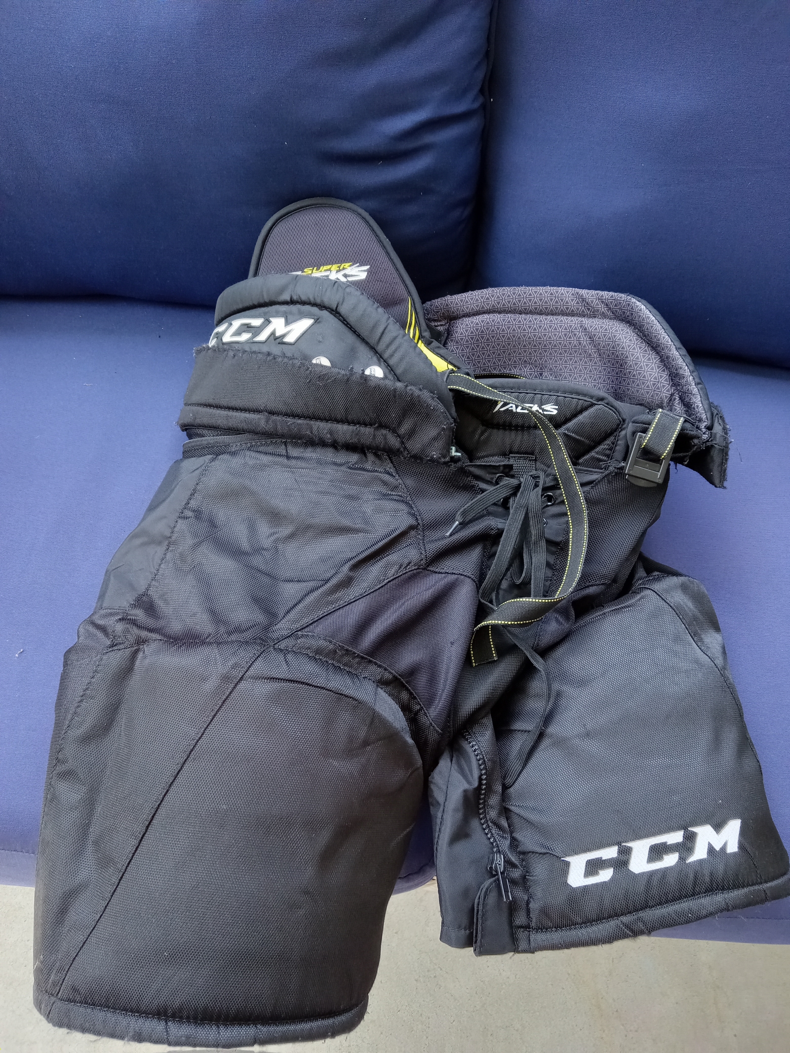 Junior Used Large CCM Super Tacks Hockey Pants