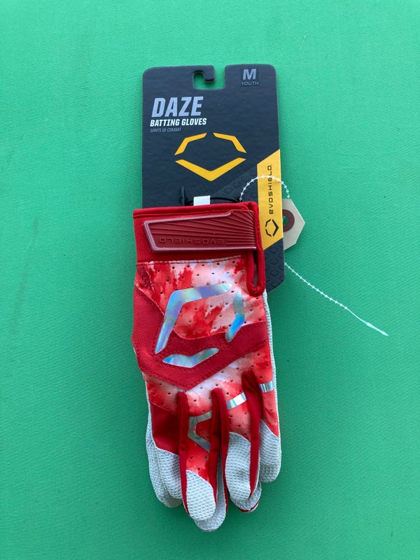 New Medium EvoShield Daze Youth Batting Gloves