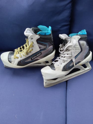 Senior Used Bauer Reactor 5000 Hockey Goalie Skates Regular Width Size 11