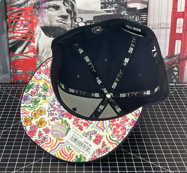 59FIFTY NEW YORK YANKEES WATERCOLOR FLORAL FITTED CAP NAVY