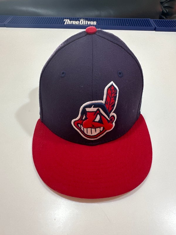 Cleveland Indians Home Authentic Collection Low Profile Chief Wahoo Old  Logo On-Field New Era 59FIFTY Fitted Hat