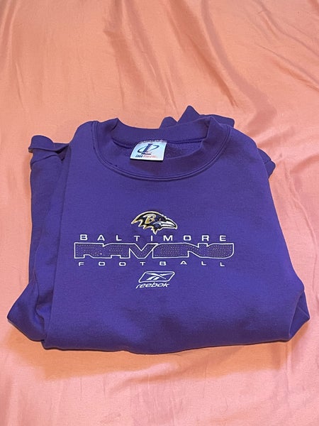 Vintage NFL Baltimore Ravens Crewneck Sweatshirt Pullover Men's L Black