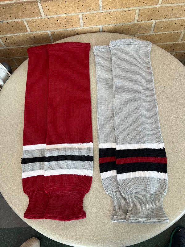 C2-1 New Hockey SP Knit Socks Home And Away Bundle