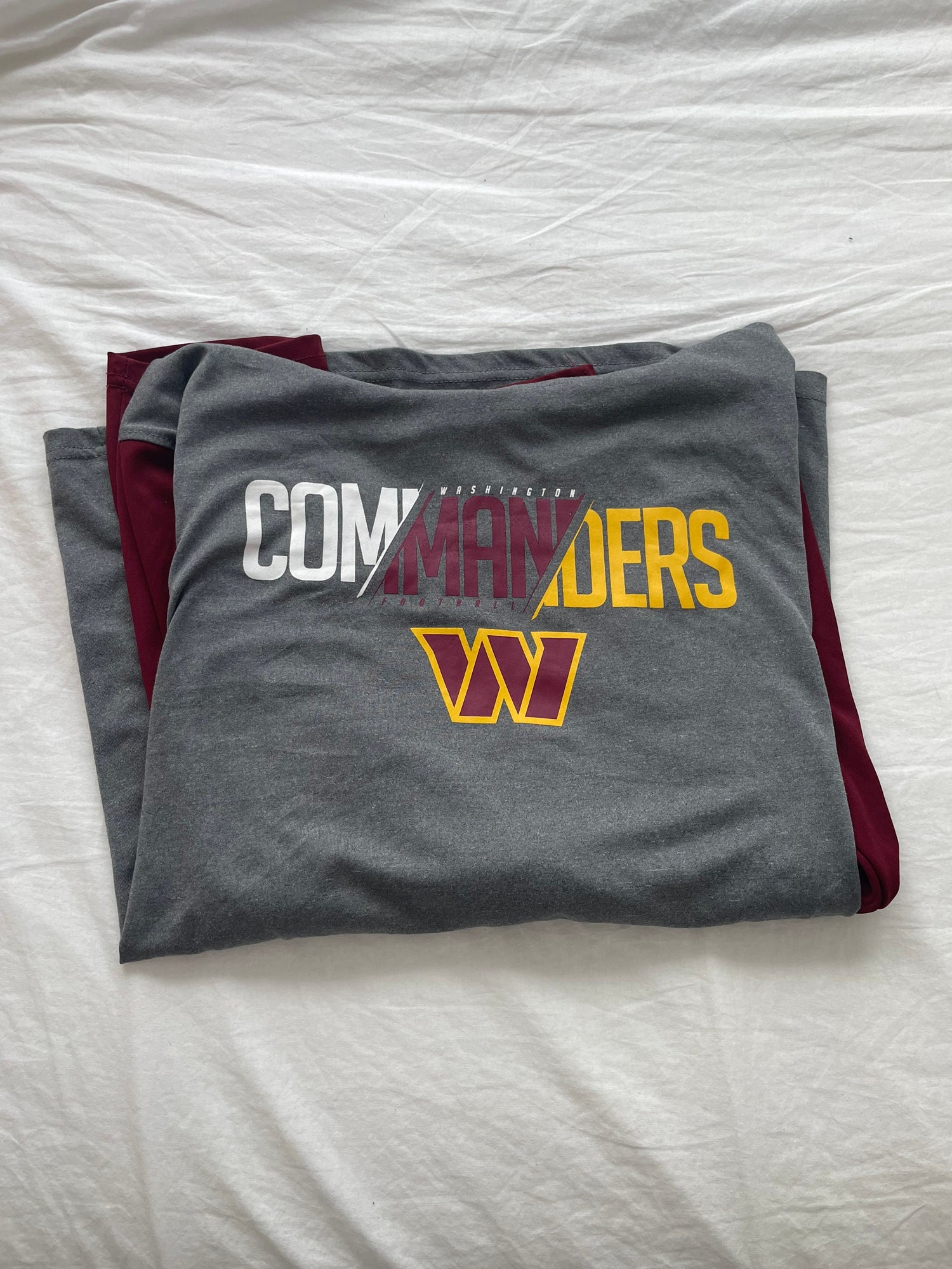 NFL Team Apparel Men's Washington Commanders Combine Stated Grey Pullover  Hoodie