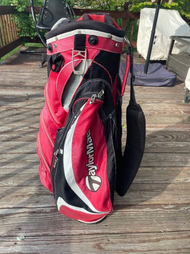 Red TaylorMade Cart Bag