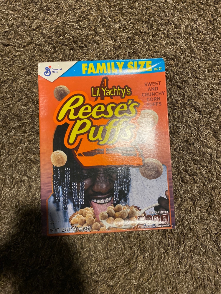 Lil yatchy full size cereal box
