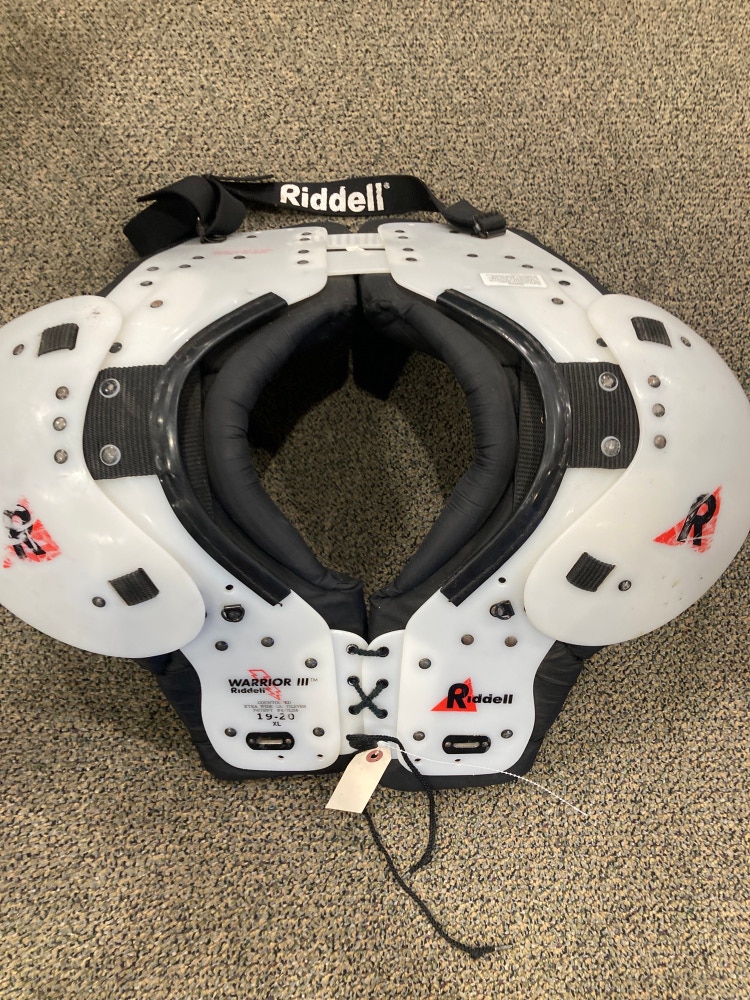 Used Riddell Warrior III Youth XL Shoulder Pads