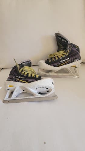 Junior Bauer Supreme One.9 Goalie Skates Size 1.5