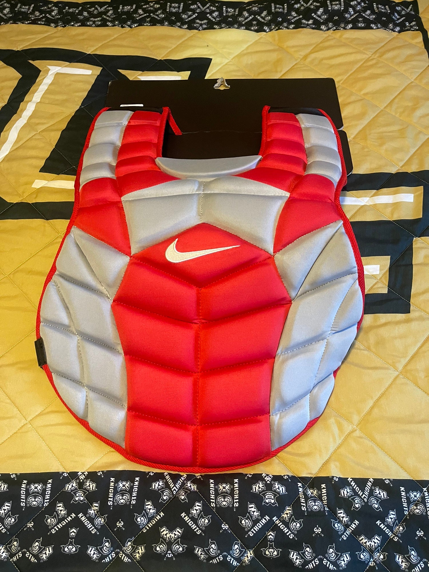 Nike 17” red gray pro issue catchers chest protector