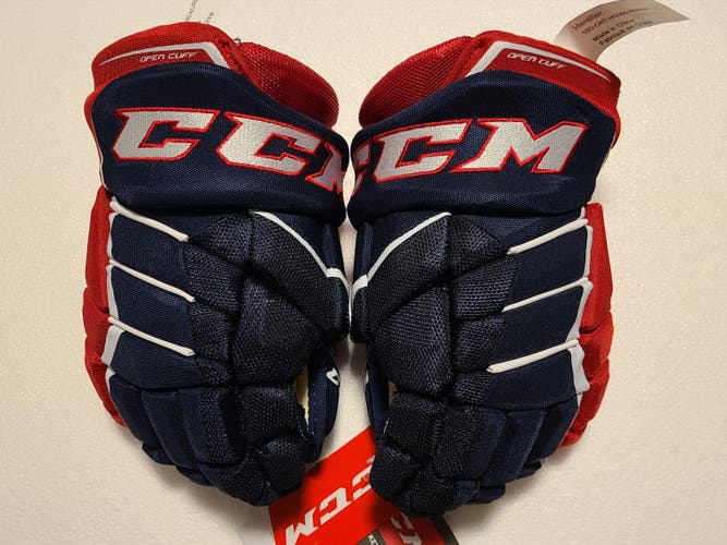 New CCM JetSpeed FT390 Navy / Red / White Gloves 13"