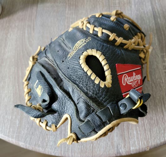 Used 2023 Rawlings Right Hand Throw Catcher's Sure Catch Baseball Glove 31.5"