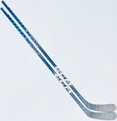 New 2 Pack Custom Blue CCM Jetspeed FT5 Pro (AS-V Pro Build) Hockey Stick-LH-85 Flex-P90