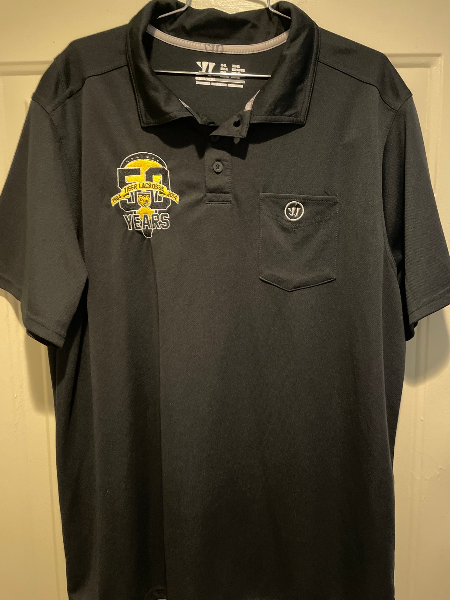 NFL Shield Short Sleeve Speedwick Polo - Black 