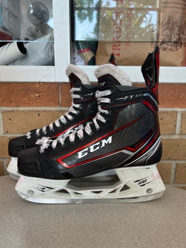 B05 Senior Used CCM JetSpeed FT370 Hockey Skates D&R (Regular) Retail 9.0