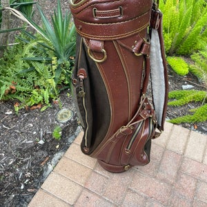 Classic golf cart bag by Miller , with original rain cover