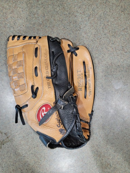 Used Rawlings Right Hand Throw Infield RBG36T Baseball Glove 12.5"